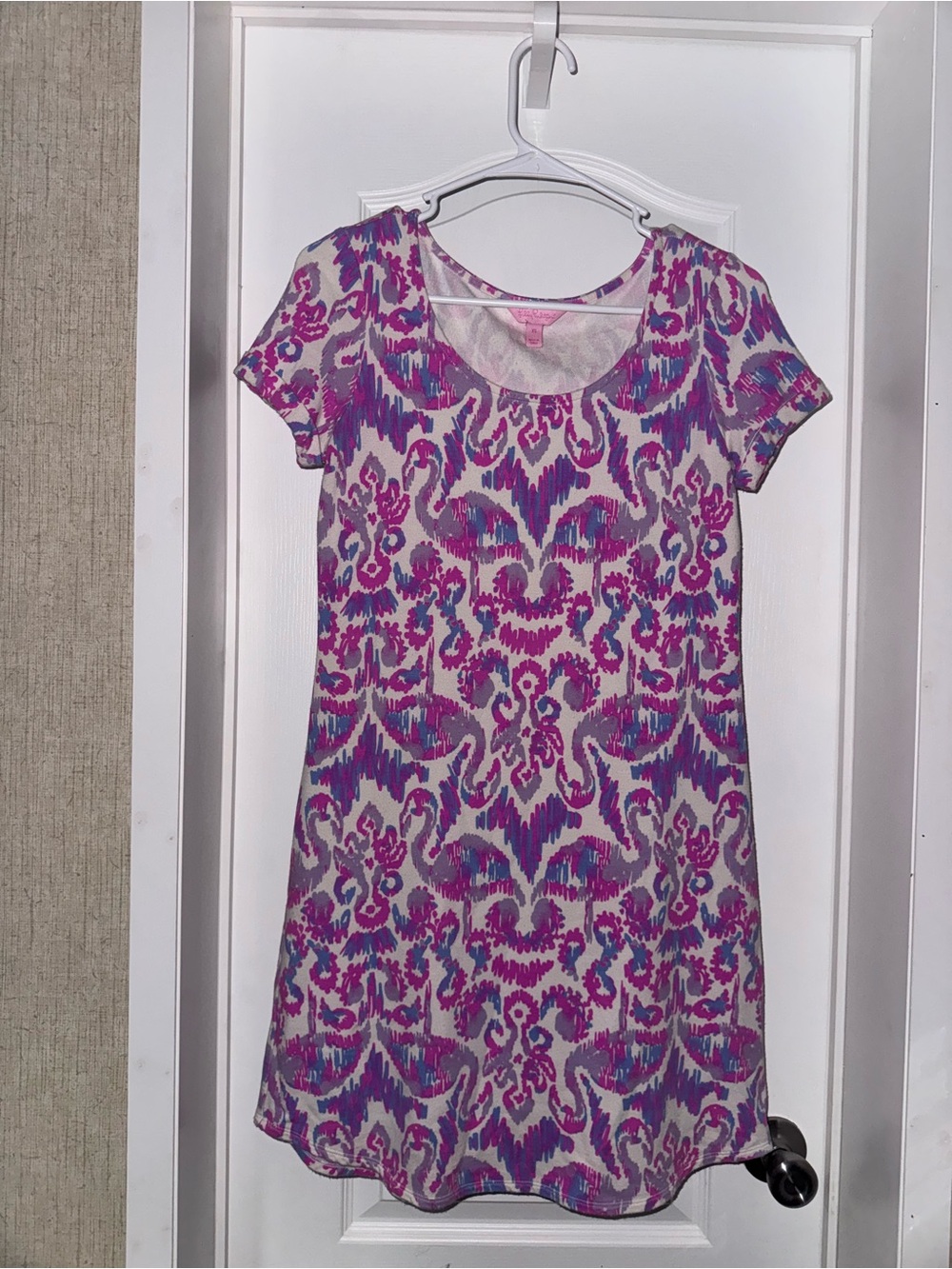 Lilly Pulitzer Mini Dress in Pink and Purple Ikat